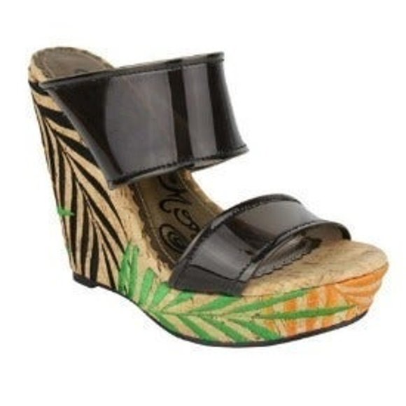 Naughty Monkey Shoes - Naughty Monkey  Palmetto Platform Wedges Sandals  💥NWT!🆕FAST😮‍💨⚡🚚